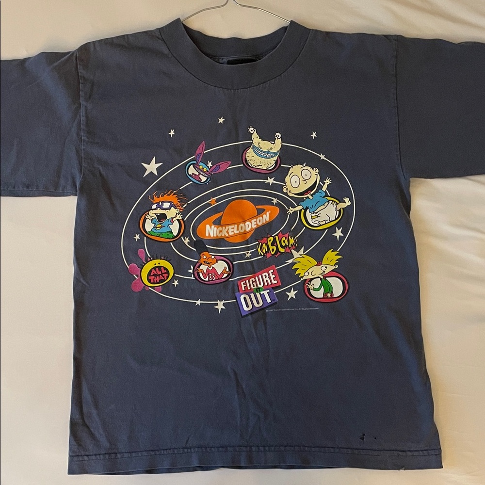 Nickelodeon Kids Navy Blue Cartoon Short Sleeve T-Shirt